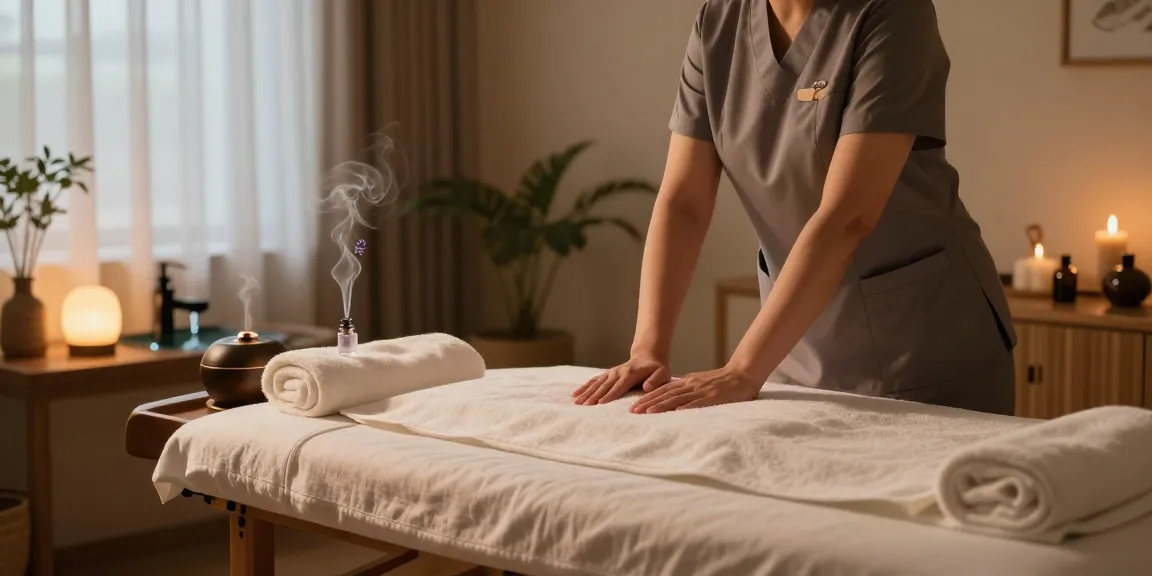Experience therapeutic 군포출장 massage in a serene studio with calming décor.