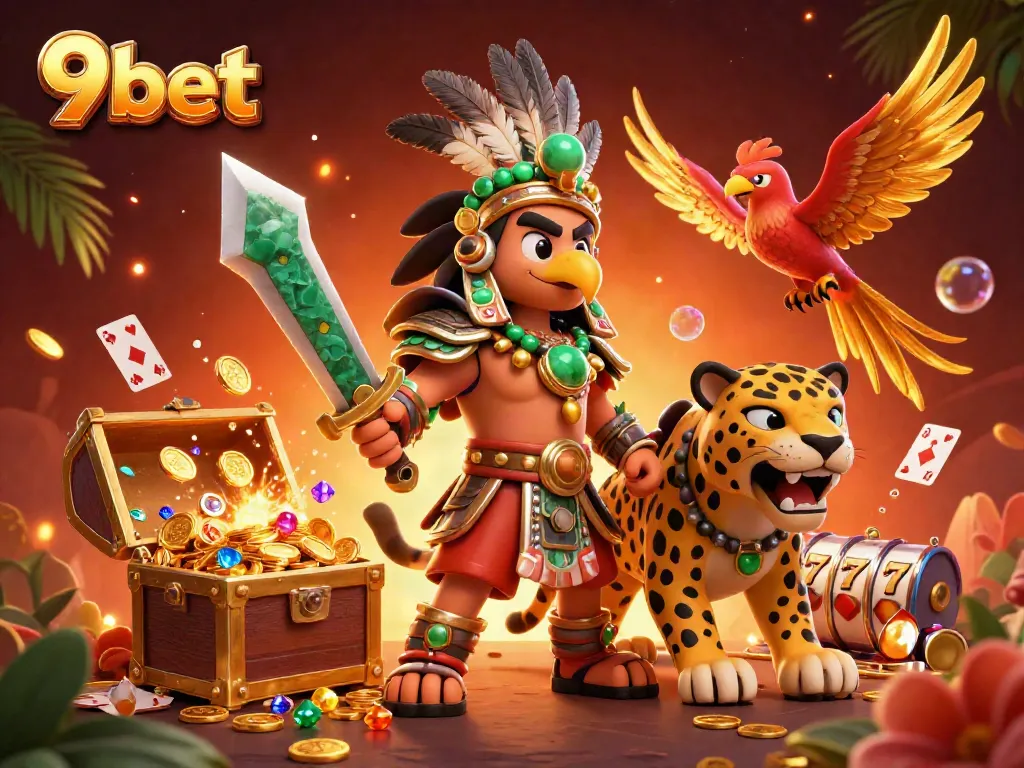 Engage with 9bet's exciting casino experience featuring gold coins and dynamic game elements.