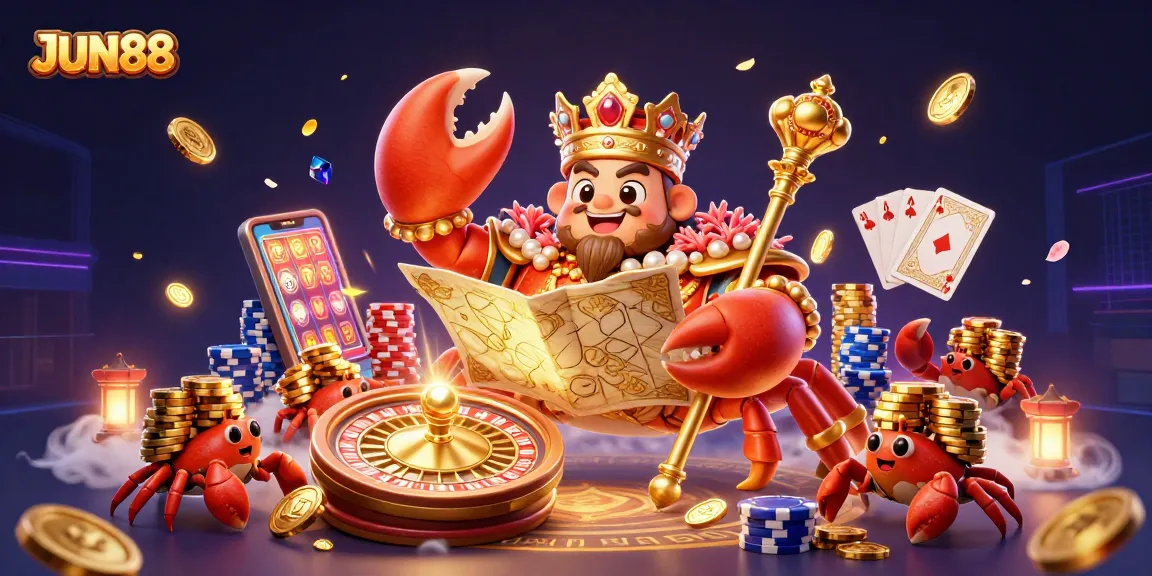 Win big with JUN88 while enjoying a vibrant 3D casino adventure filled with treasure and excitement.