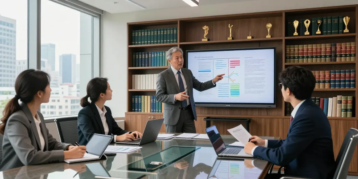 Attorneys collaborating in a Law Firm Turkey conference room, showcasing professionalism and strategic planning.