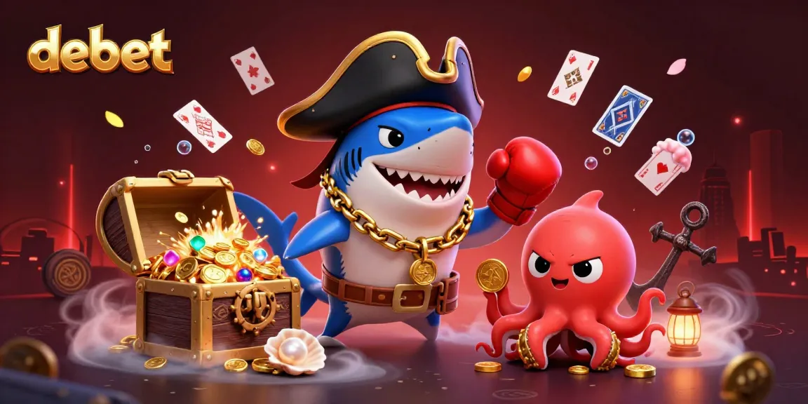 Experience the thrilling gameplay of debet with our vibrant pirate scene packed with treasures.