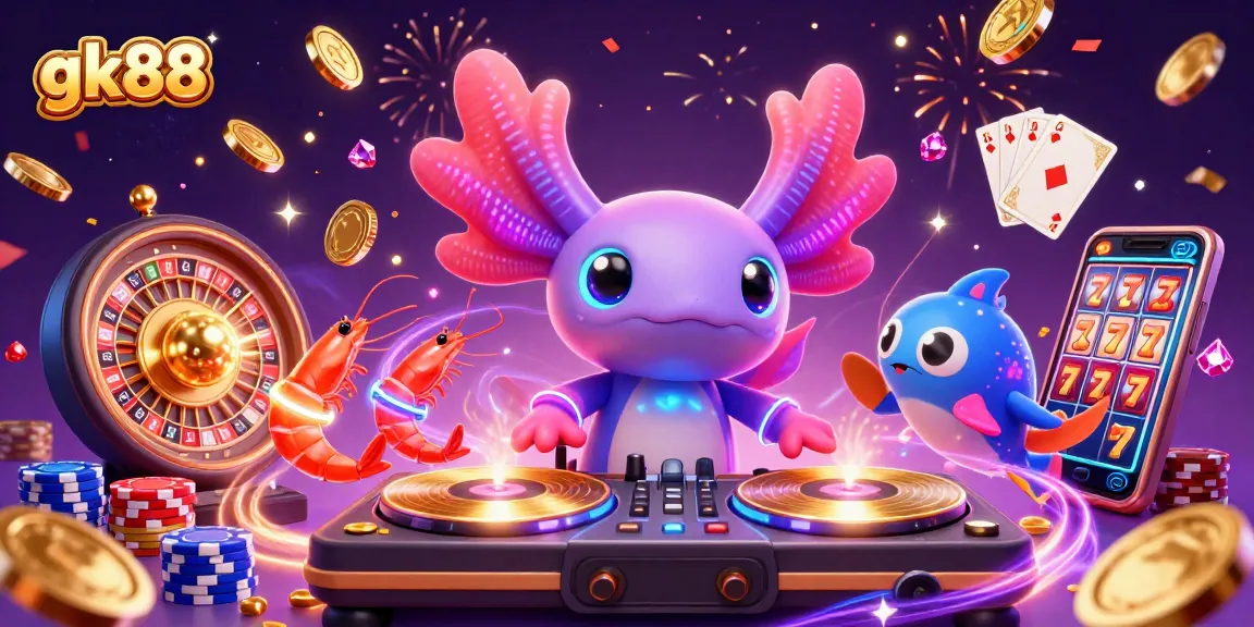 gk88 tham gia bữa tiệc cá cược với DJ axolotl tuyệt đẹp trong bối cảnh sôi động